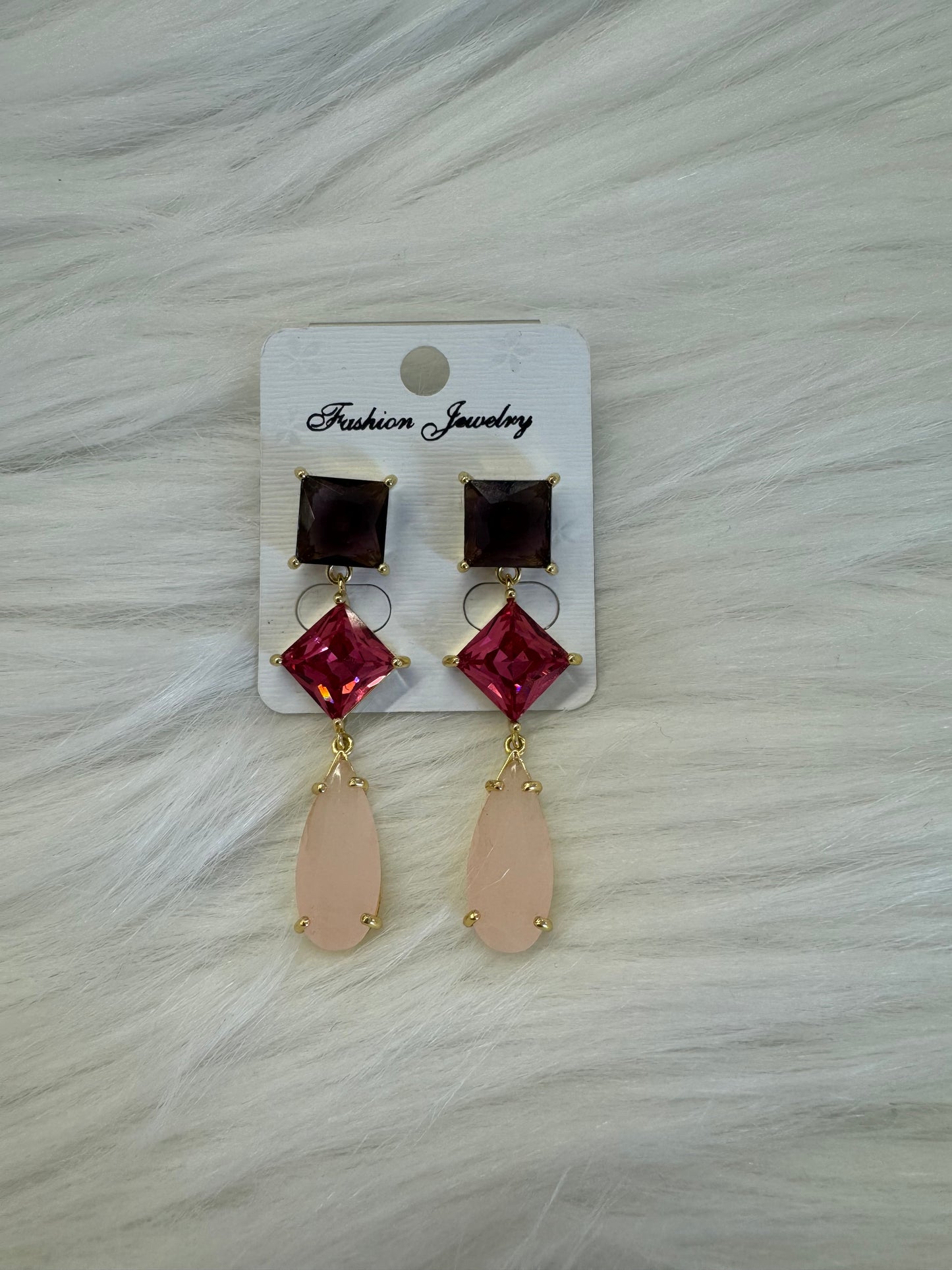Square Drop Earrings