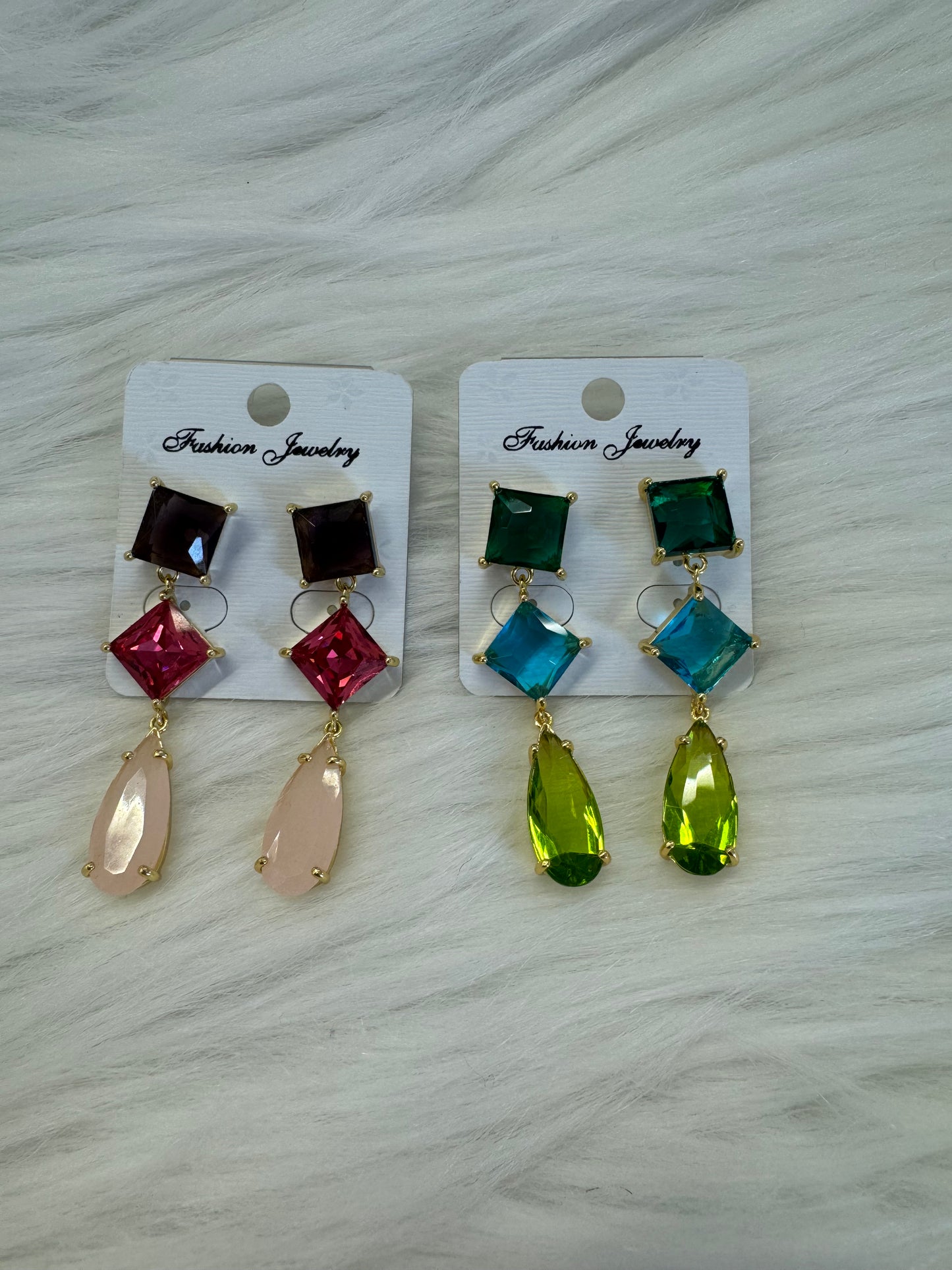 Square Drop Earrings