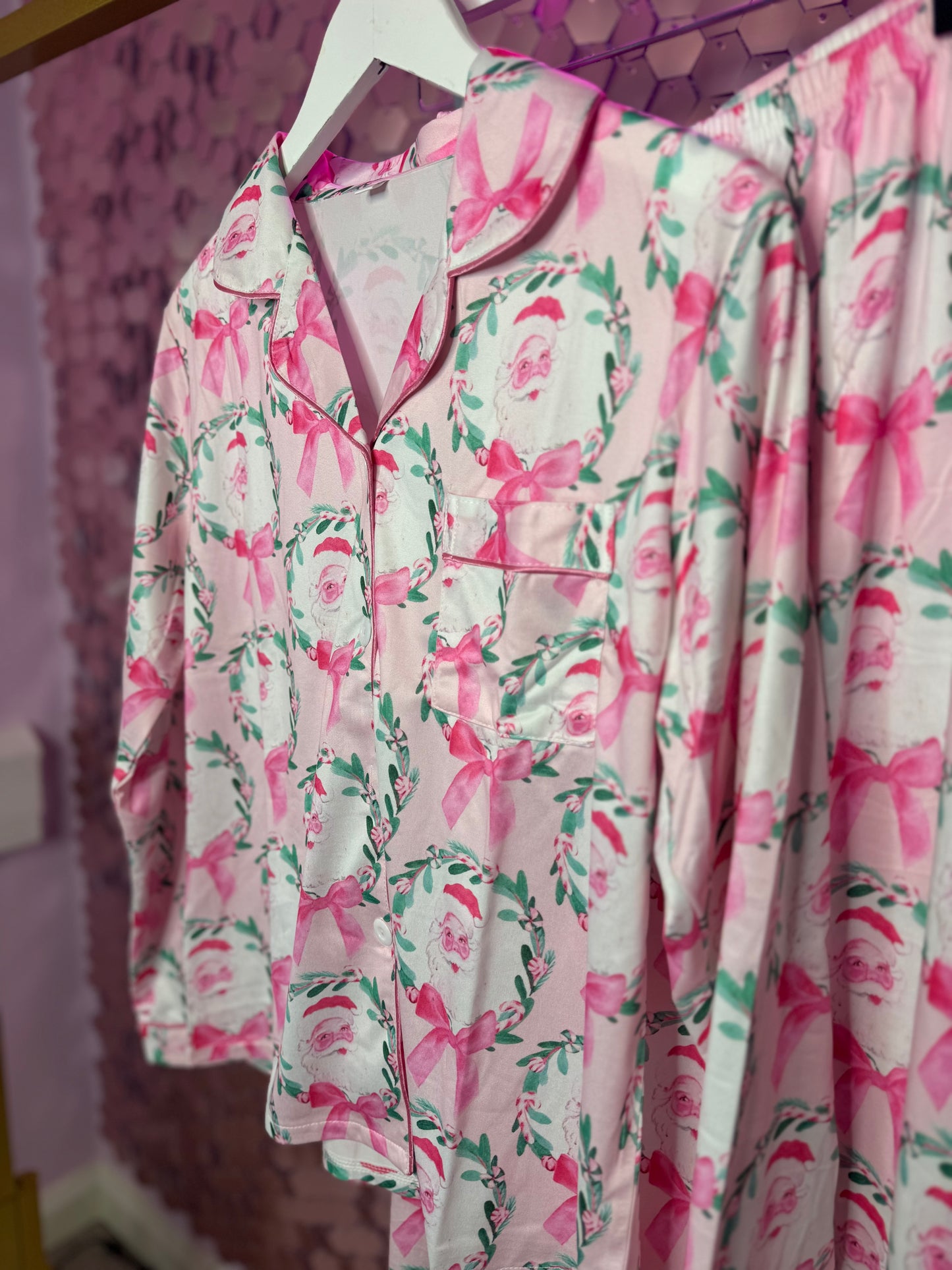 Pink Santa PJ’s