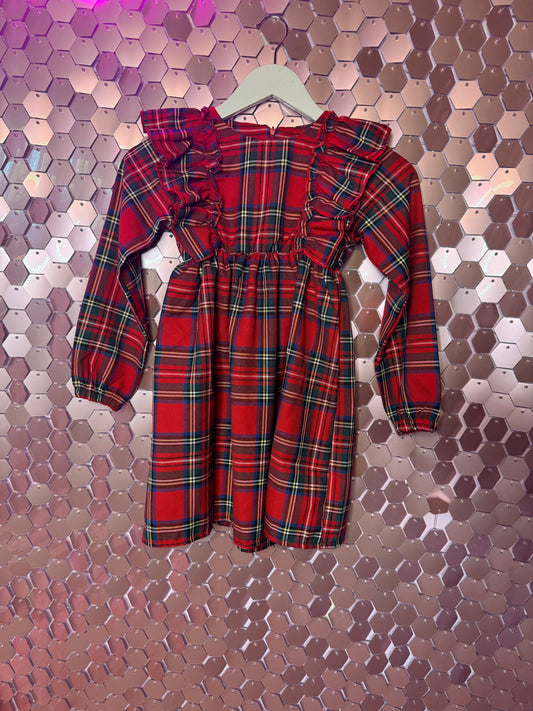 Girls tartan dress