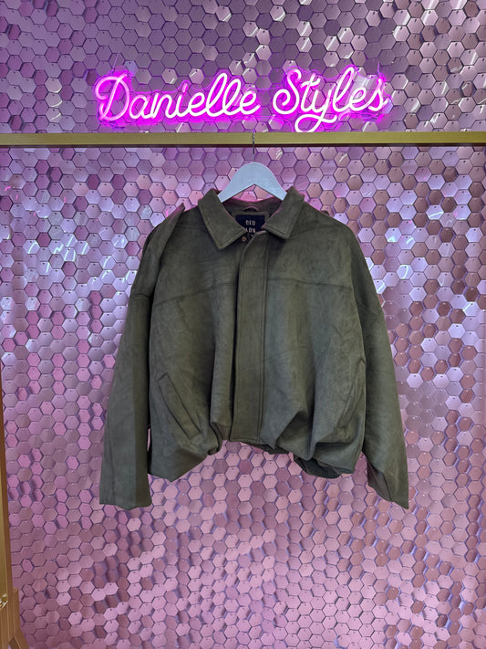 Suede Khaki Jacket