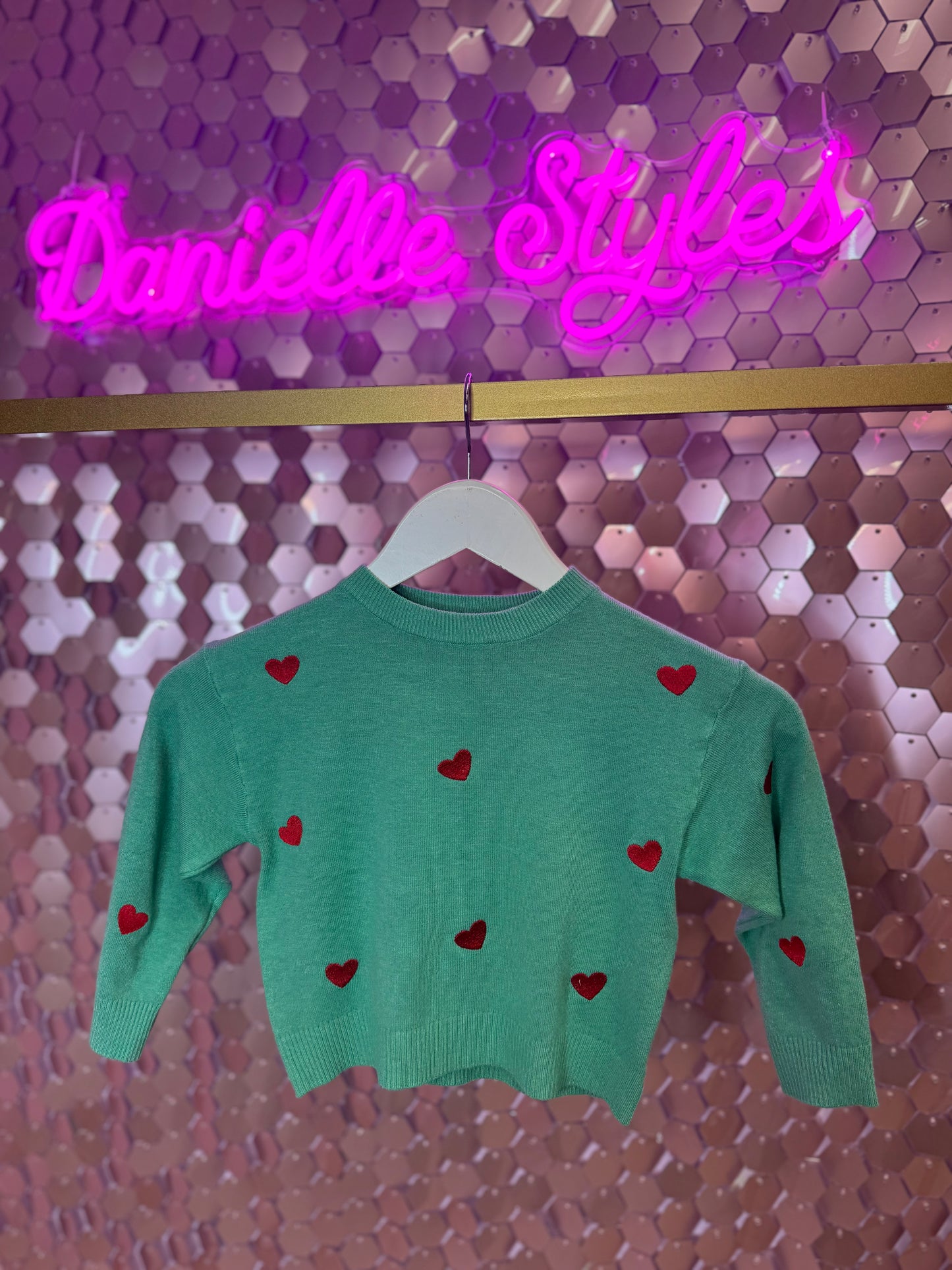 Knitted Heart Sweater