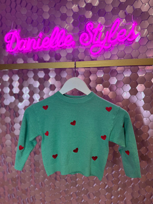 Knitted Heart Sweater