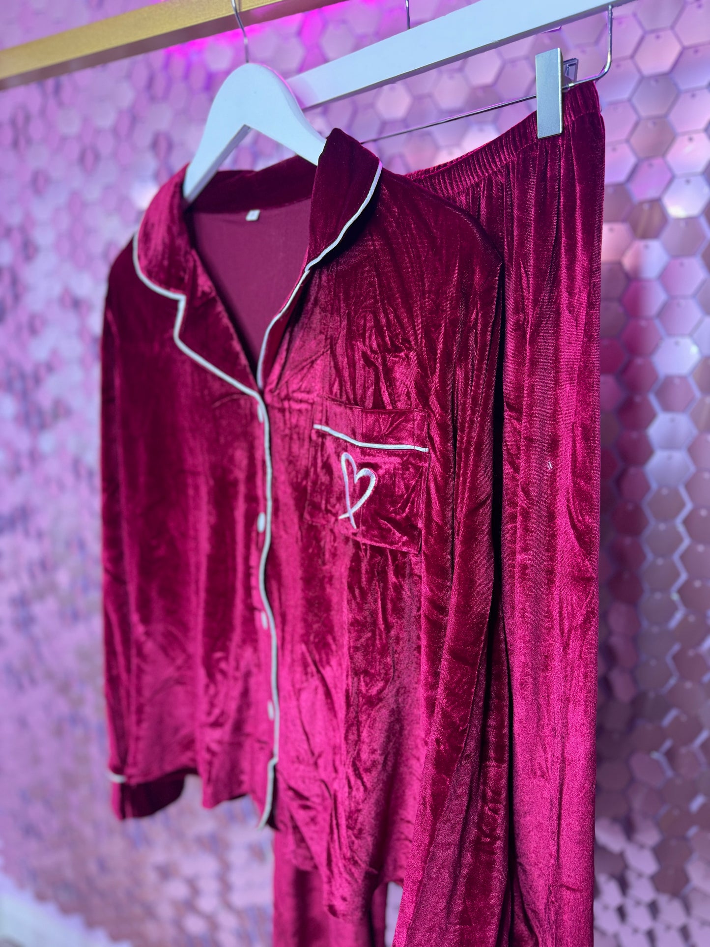 Red Velour PJ’s