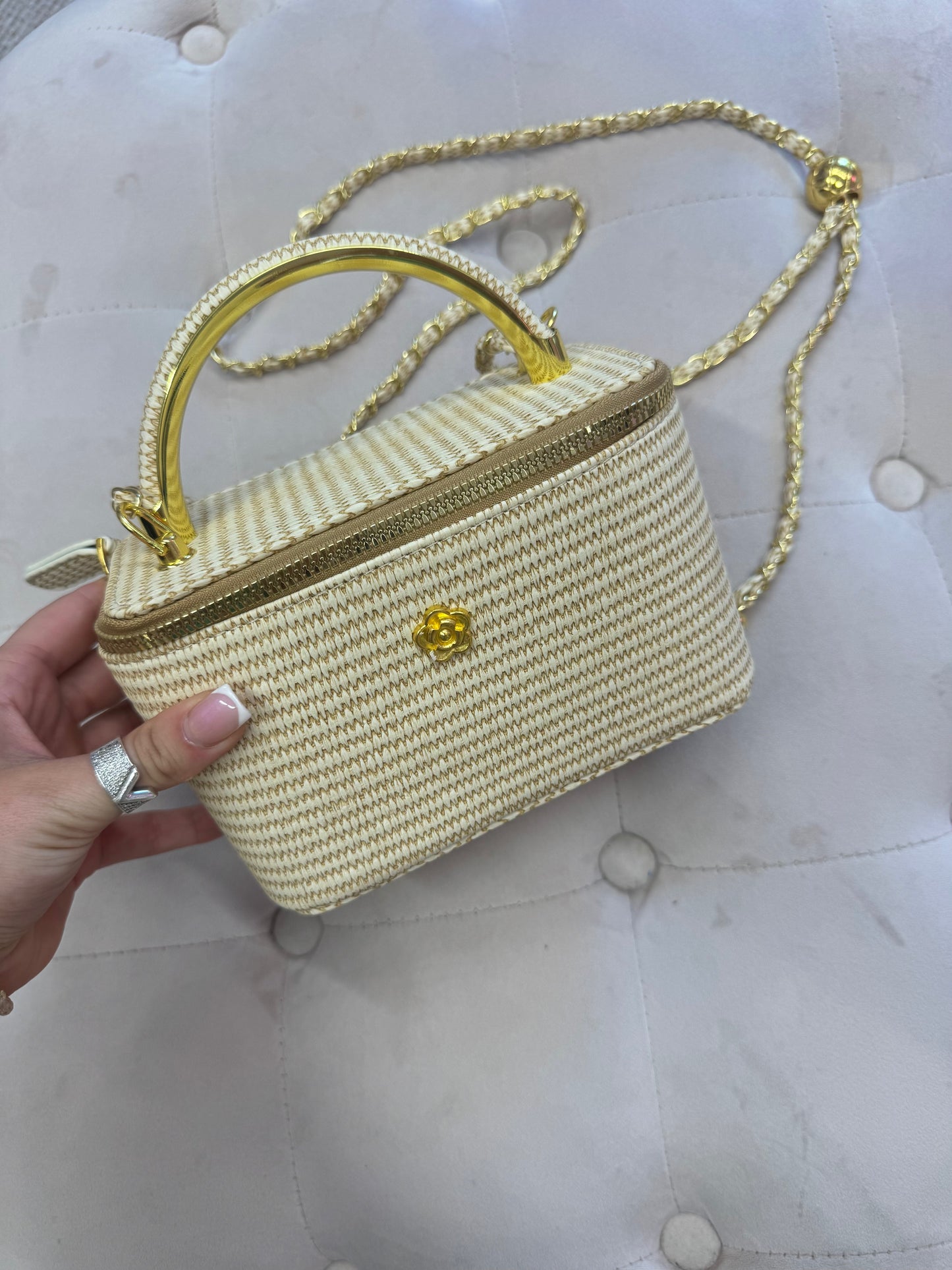 Gold Flower Bag