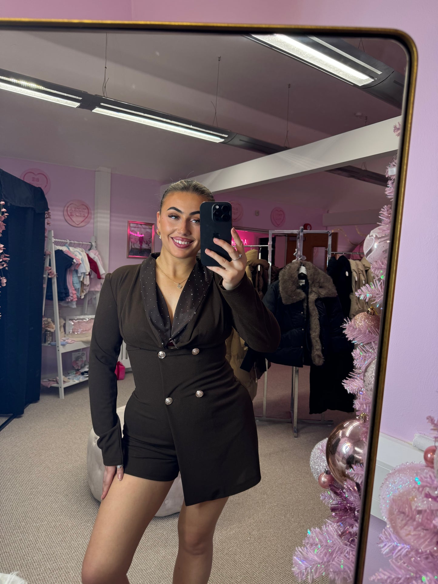 Sequin Blazer Playsuit